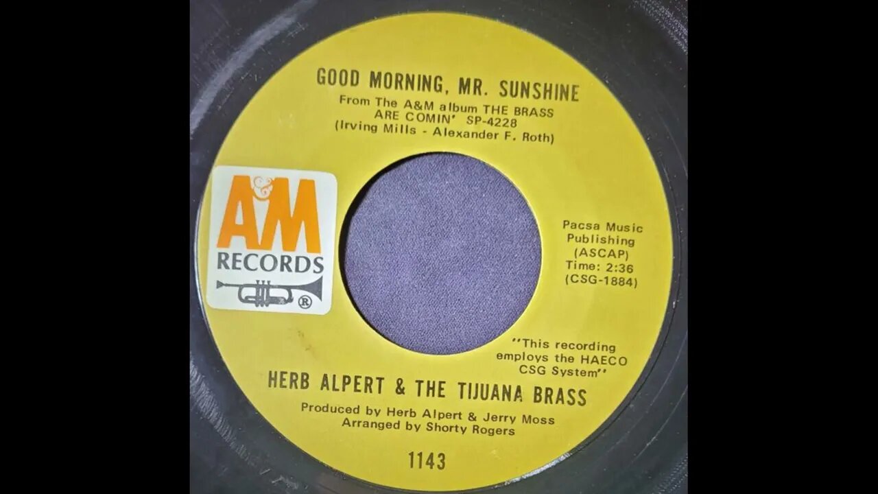 Herb Alpert & The Tijuana Brass – Good Morning, Mr. Sunshine