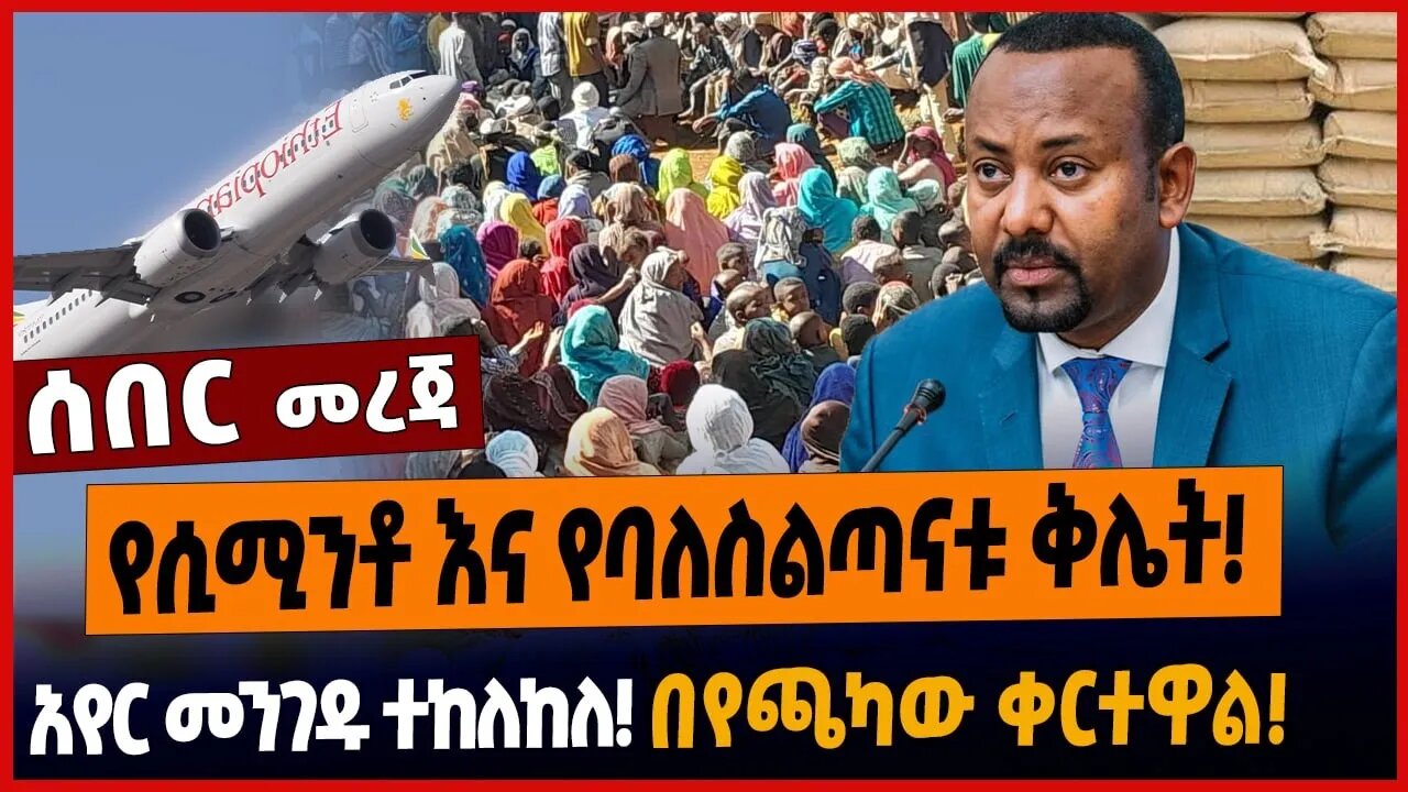 የሲሚንቶ እና የባለስልጣናቱ ቅሌት❗️አየር መንገዱ ተከለከለ❗️በየጫካው ቀርተዋል❗️