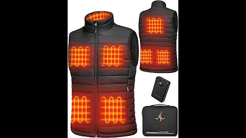 Camoner Heated Vest For Men 74V 14400mAh Battery Pack