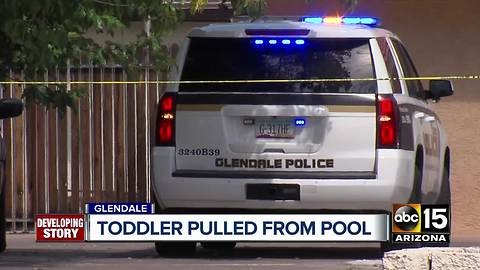 Firefighters: Toddler pulled from Glendale pool by sibling