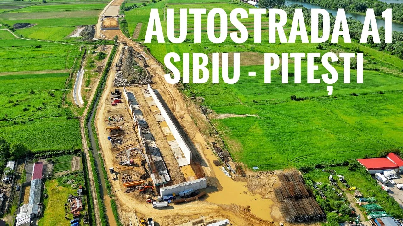 Autostrada A1 Sibiu - Pitești | Constructor Webuild - Lot 5 Bascov - Stadiul Lucrărilor 25.05.2023