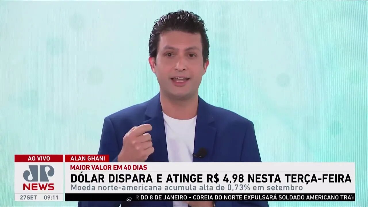 Dólar sobe para R$ 4,98 e fecha no maior valor em 40 dias; Alan Ghani explica