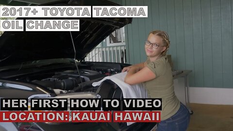 DIY Oil & Filter Change on 2017 2018 2019 Toyota Tacoma 3 5 liter V6 4k