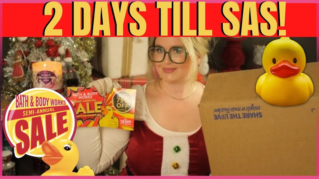 Bath & Bodyworks | CHRISTMAS EVE HAUL | SAS COUPONS | PLUS FRIEND MAIL | #bathandbodyworks