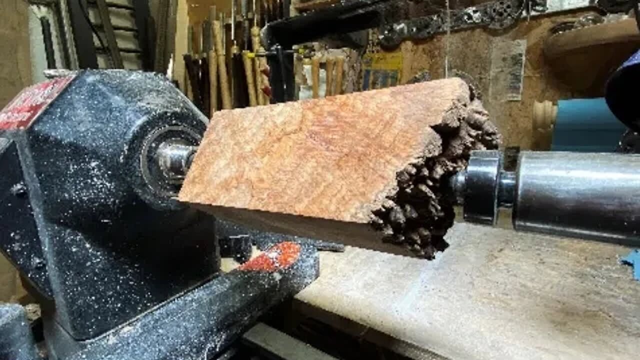 Woodturning - the golden burl