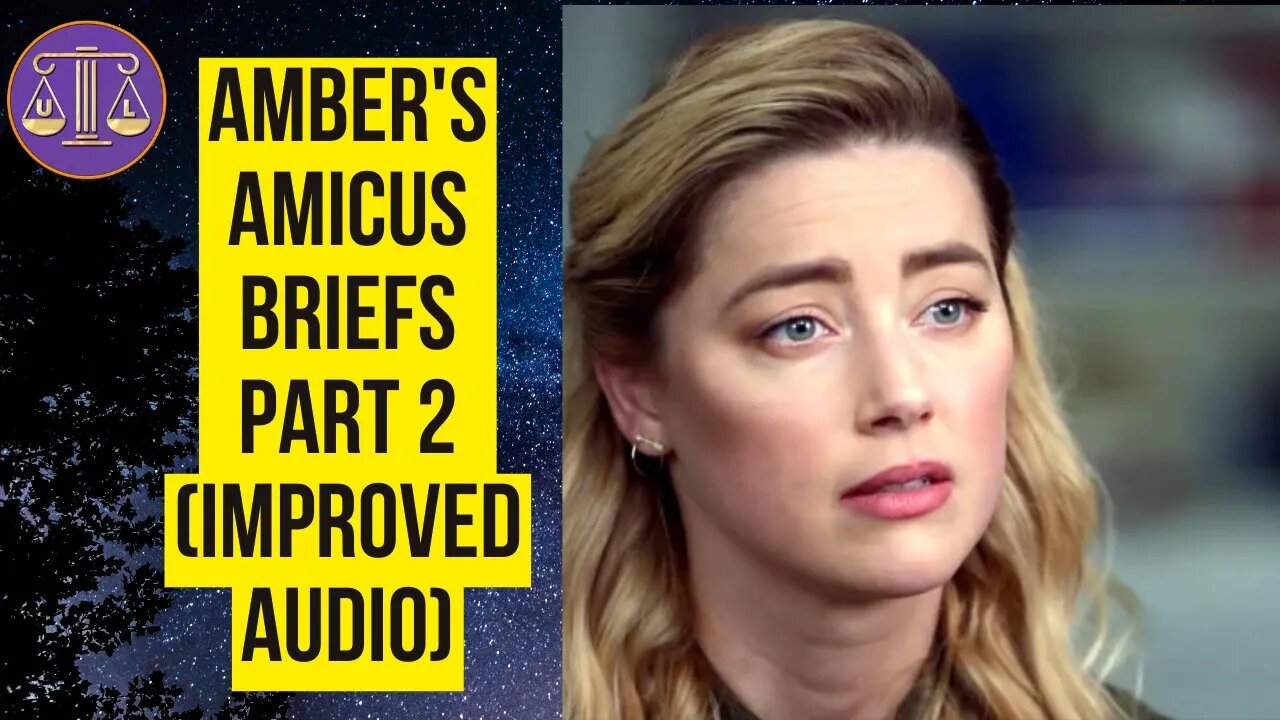 Friends of Amber Heard file appeal briefs - pt. 2 (improved audio reupload)