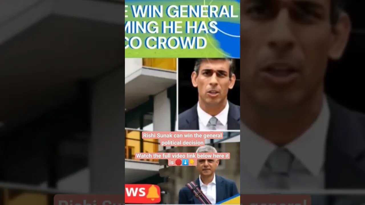 Rishi Sunak can win the general political decision