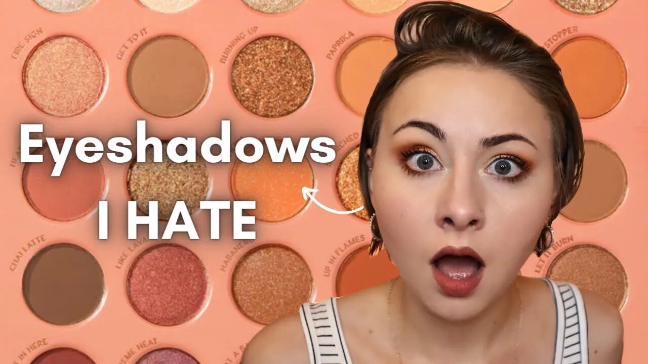 Review of MY MOST HATED Eyeshadows from ColourPop Smokin' Hot Eyeshadow Palette!