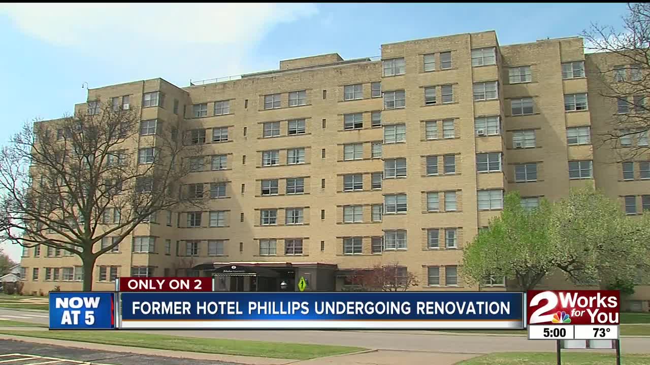 former hotel phillips undergoing renovation