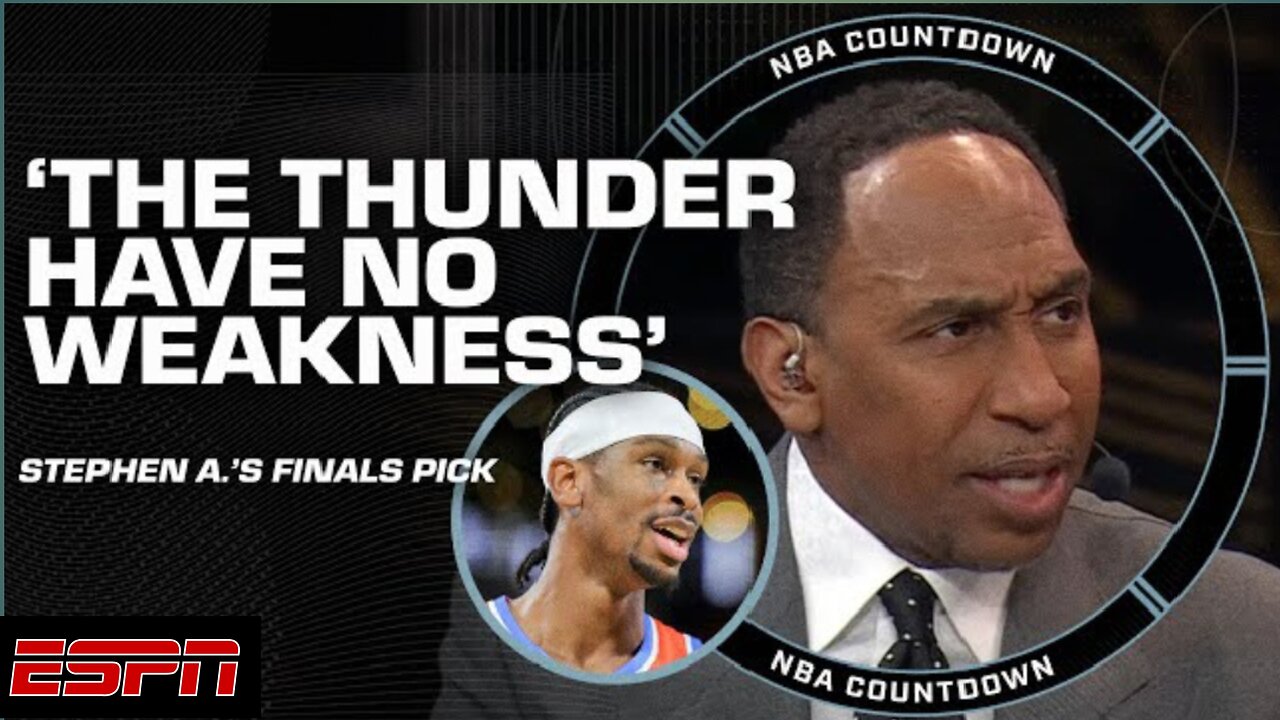 Stephen A. picks the Thunder to make the NBA Finals 'I don't see ANY weakness!' | NBA Countdown