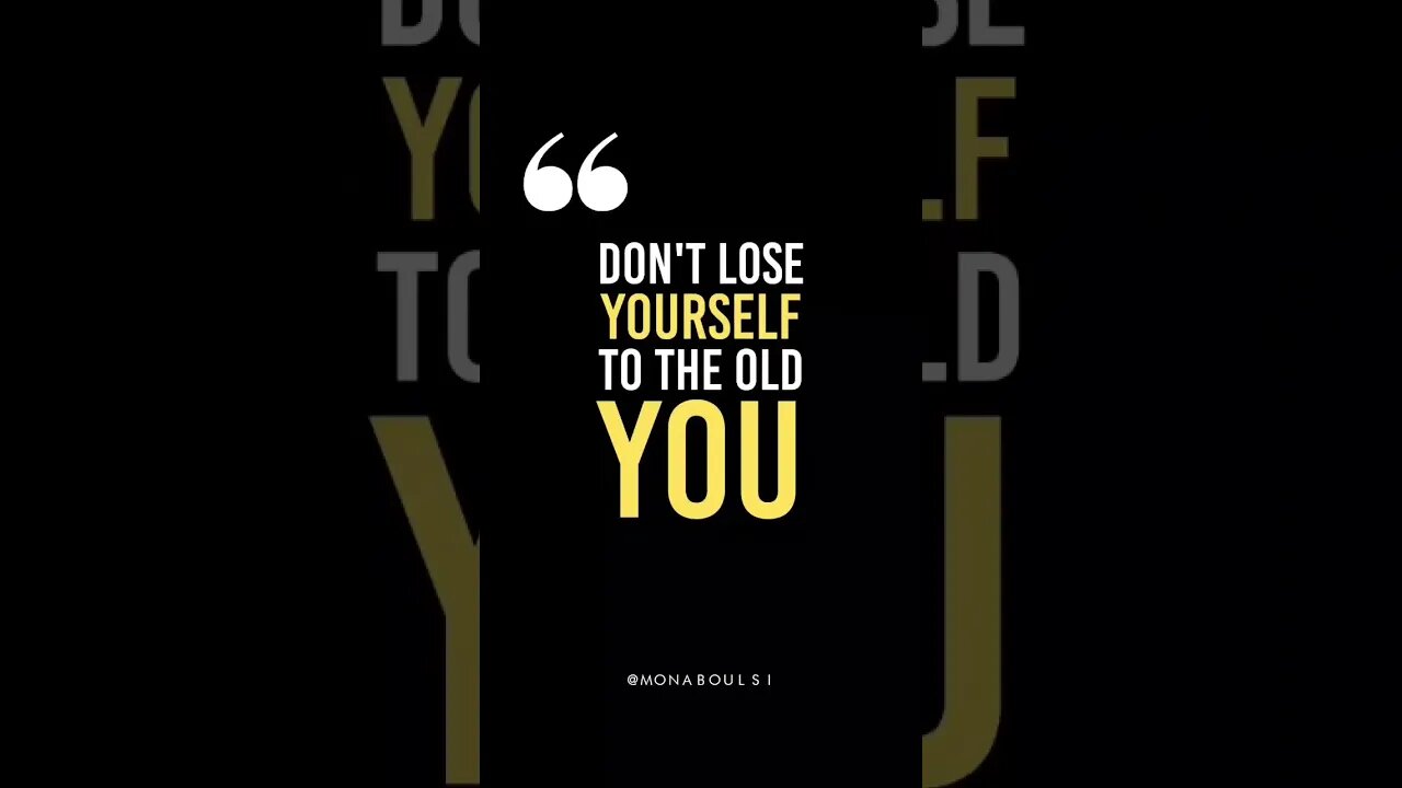 Don't #lose yourself to the old you #quotes #motivation #inspiration