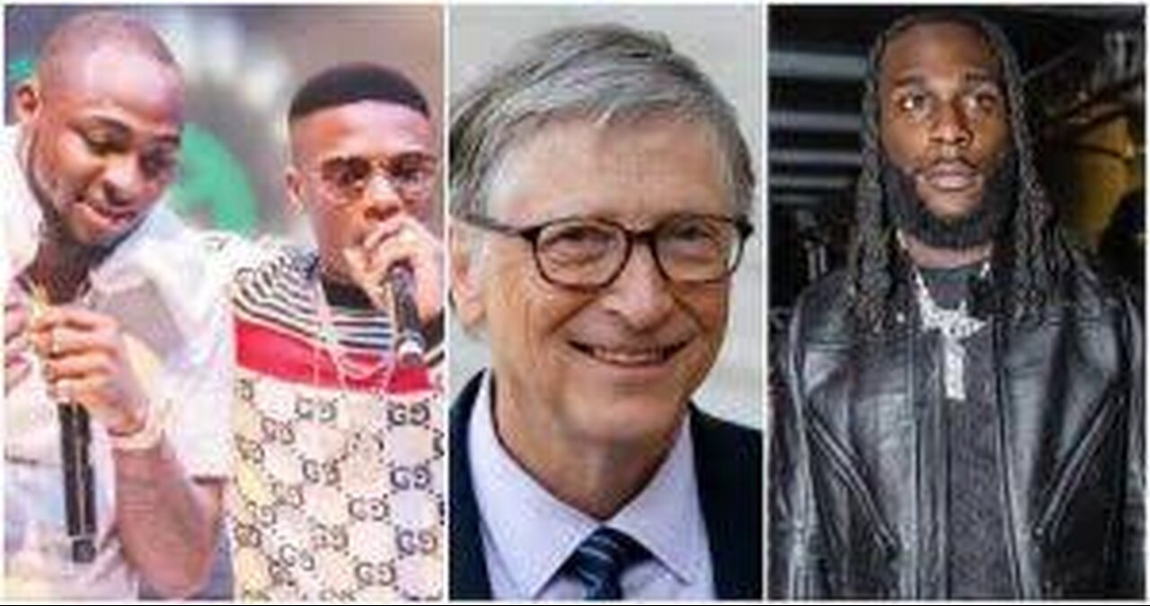 Bill Gates arrives in AFRICA and looks up BURNA BOY WIZKID DAVIDO