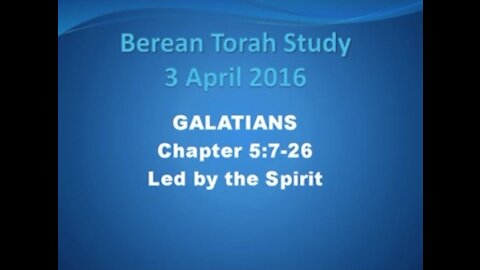 Galatians 35 7-26 Led by the Spirit