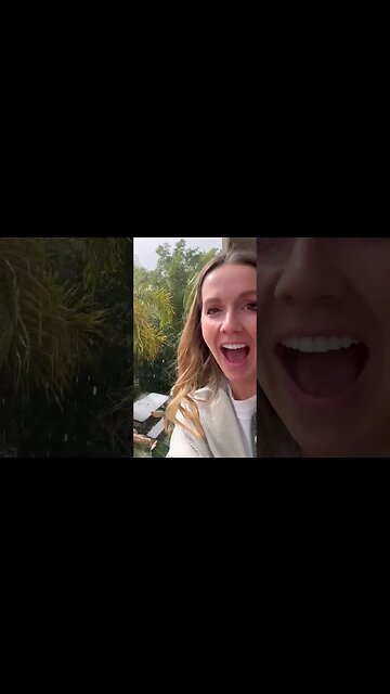 Hail in Los Angeles, CA today?!? ❄️😱🥳 #family #vlog