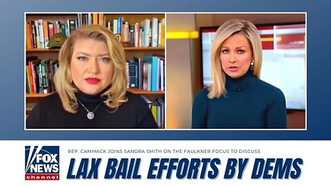 Rep. Cammack Joins Sandra Smith On The Faulkner Focus To Discuss Lax Bail Efforts