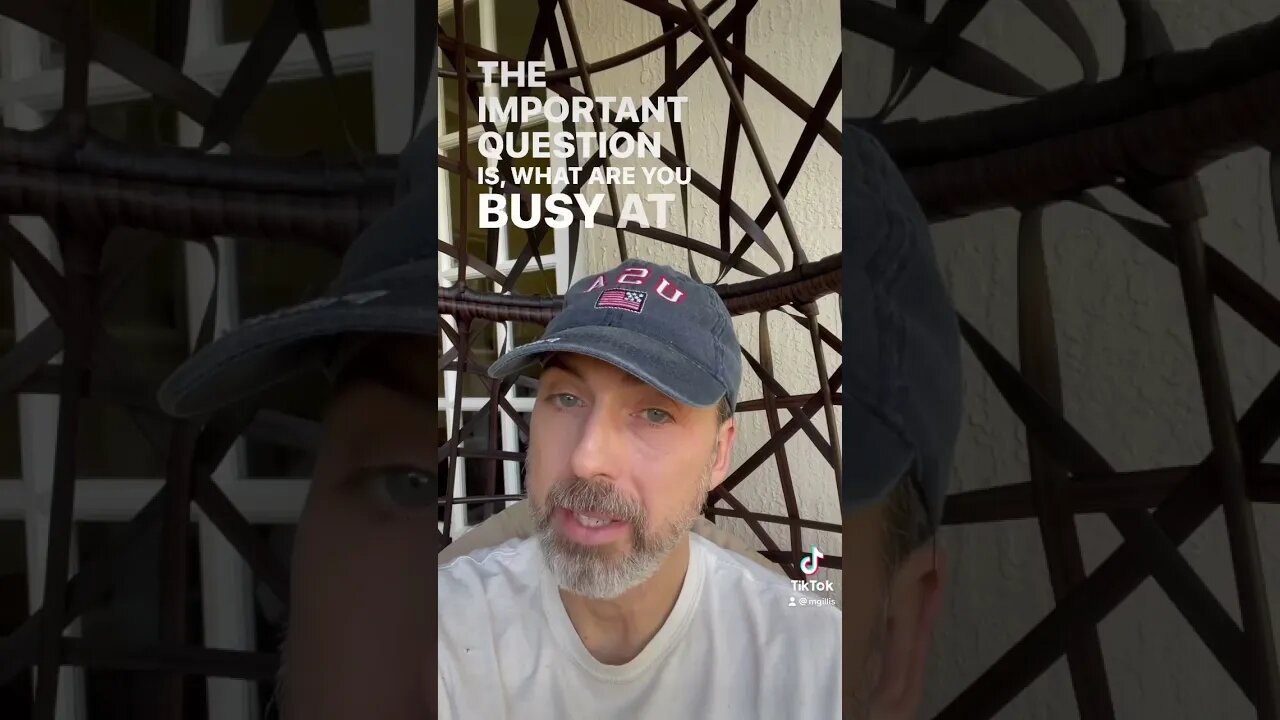 What are you busy at doing?