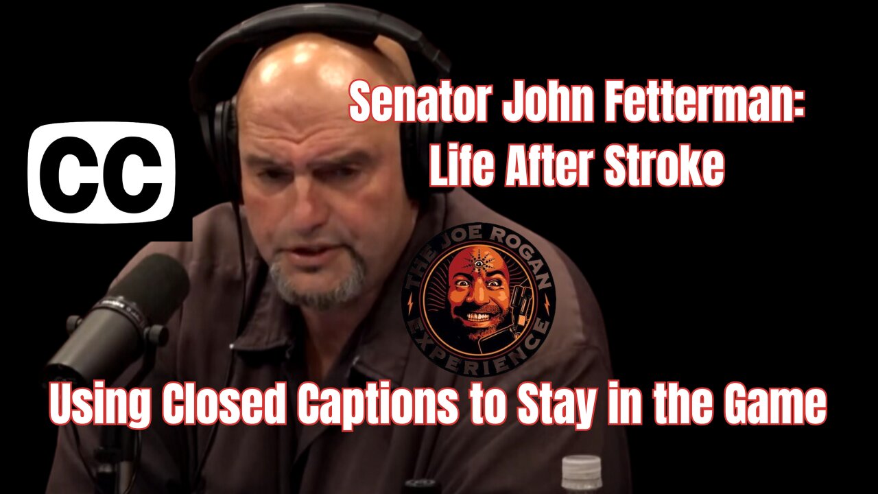 John Fetterman on Stroke Recovery and Closed Captions | Joe Rogan Experience (Interview Paused)