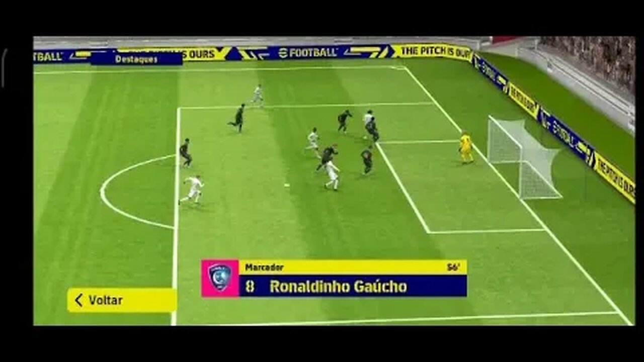 Golaço do Ronaldinho Gaúcho - gol do inscrito Maycon Leandro - Efootball 23 mobile