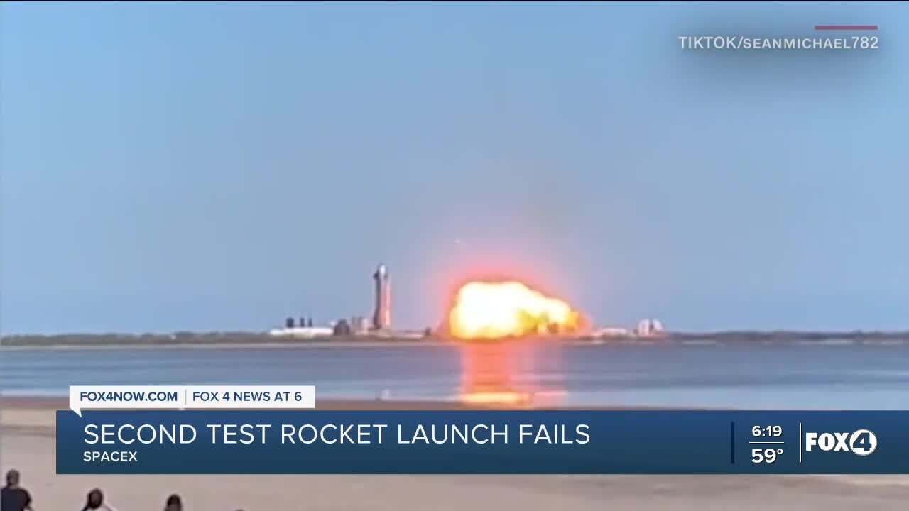 SpaceX test rocket fails