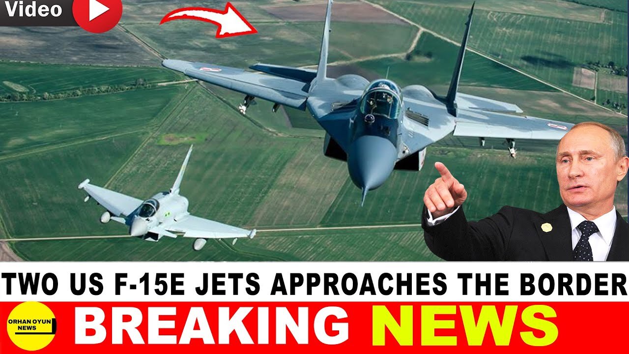 2 US F-15E fighter jets suddenly appeared 50km west of the border! UKRAİNE RUSSİA WAR NEWS