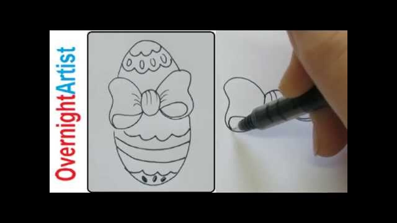 Draw Easter - 5 Ways To Draw Bows On Easter Eggs