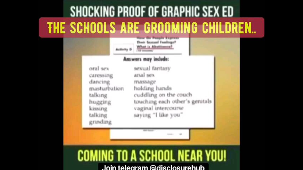 Evil Sex Ed coming to a school near you...