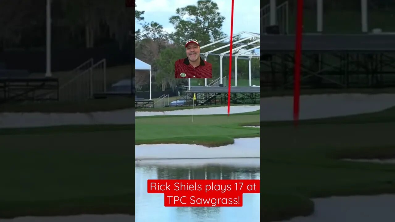 Rick Shiels golf shot on 17 at TPC Sawgrass! #rickshiels #golf #shorts