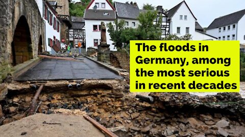 The floods in Germany, among the most serious in recent decades