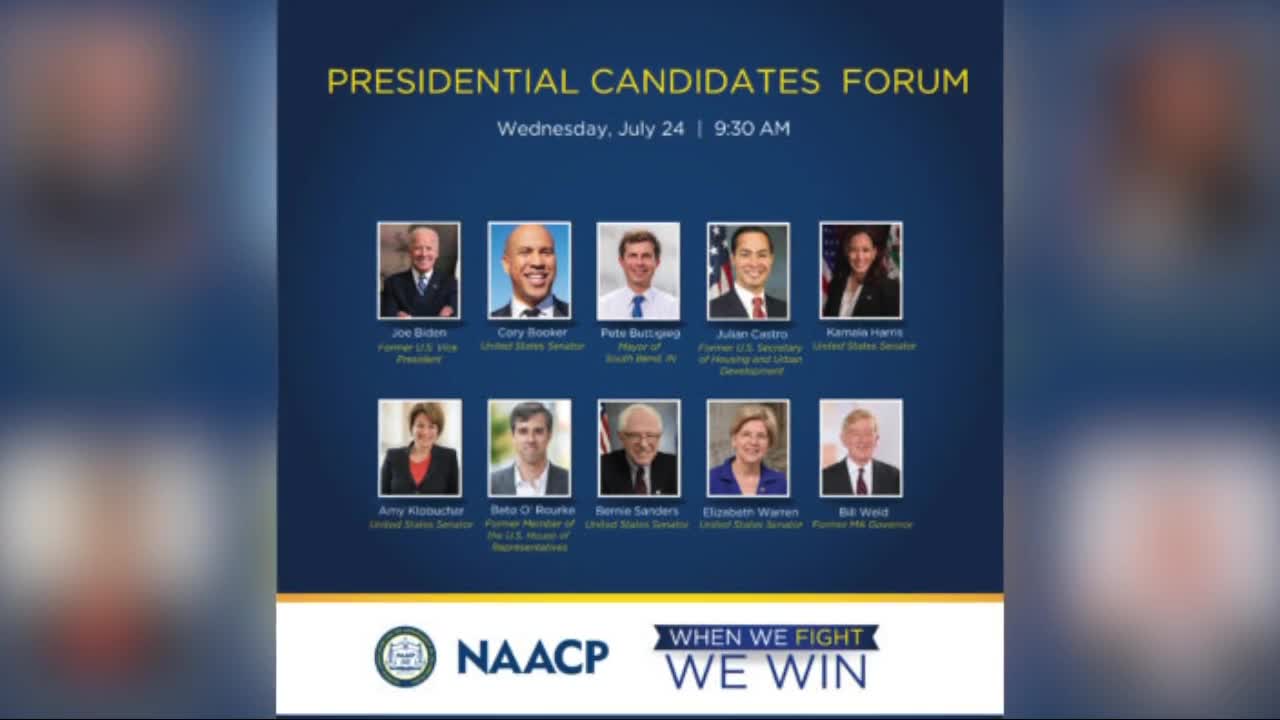 10 presidential hopefuls to speak at NAACP convention in Detroit Wednesday