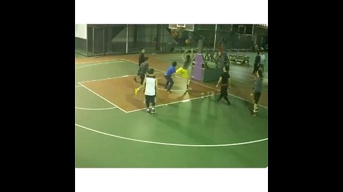Good steal and passing lead to foul