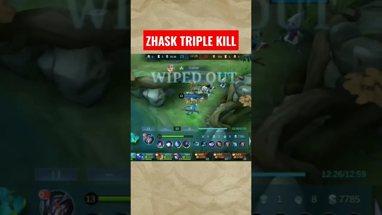 ZHASK TRIPLE KILL #mobilelegends #mobilelegend #mlbb #mobilelegendsgame #ml #tokogame #zhask