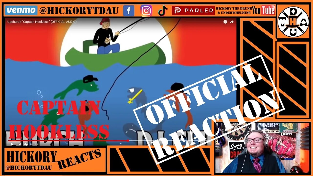UpChurch - Captain Hookless Reaction | No Hooks, but He Still Kills It Fishin! | Hickory Reacts