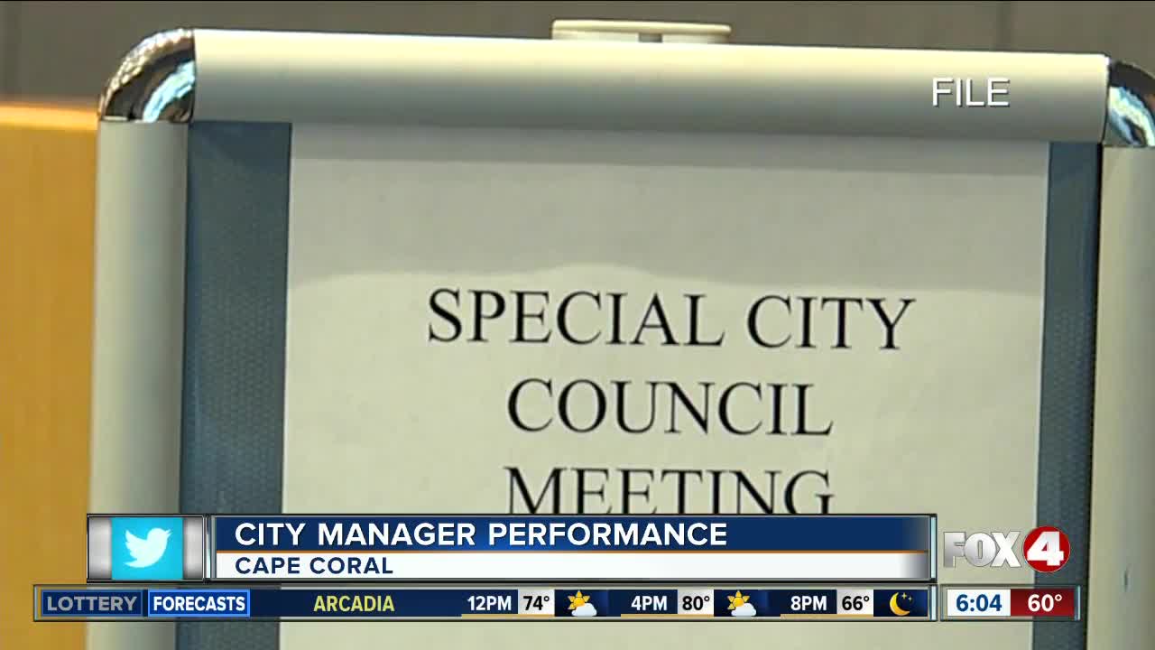 Cape Coral city council to discuss city manager at meeting Thursday