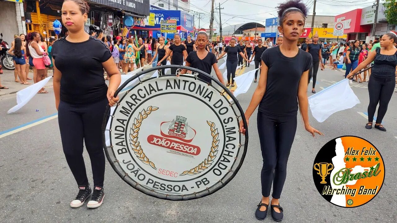 BANDA MARCIAL ANTONIA DO S. MACHADO 2023 - DESFILE CÍVICO 2023 NO BAIRRO DE MANGABEIRA - PB.