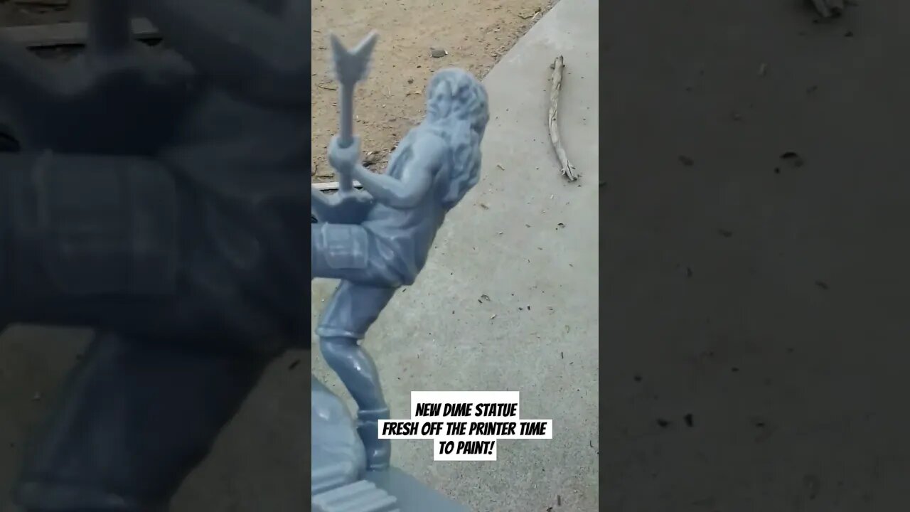 new #dimebagdarrell statue fresh off the #3dprinter! #pantera #3dprinting #metal #music #guitar