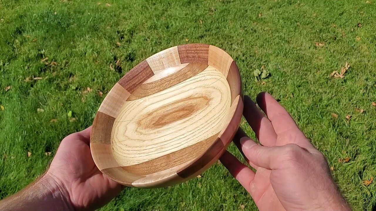 Walnut Striped Hickory Bowl
