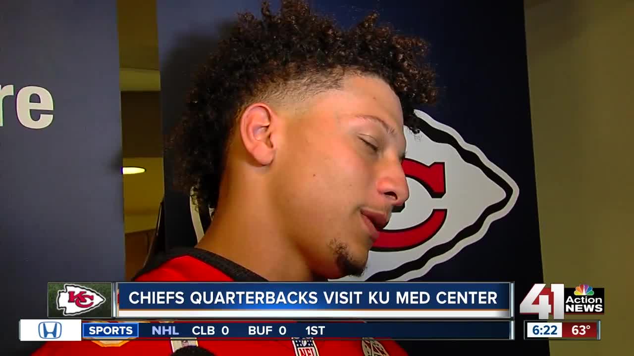 Mahomes, Chiefs visit KU Health System