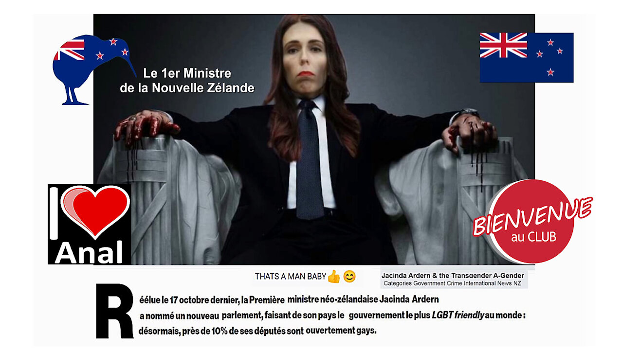 Nlle Zélande / Le 1er Ministre Jacinda Ardern est un "transgenre" (Hd 720) Lire descriptif