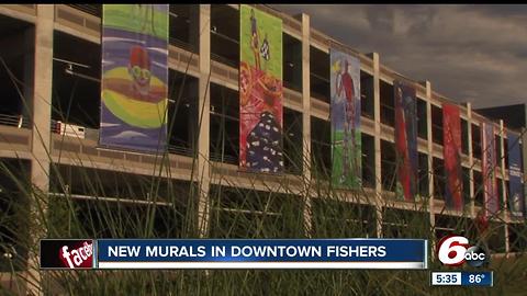 New murals in downtown Fishers