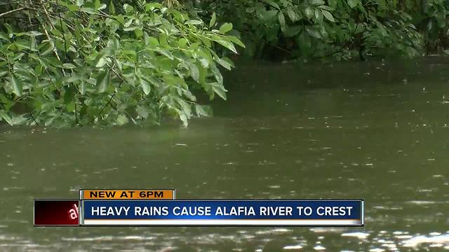 Heavy rains cause high river waters