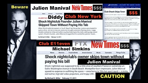 Club New York Diddy Club E11even Michael Simkins Julien Manival France Joachim Jagopian Victor Hugo