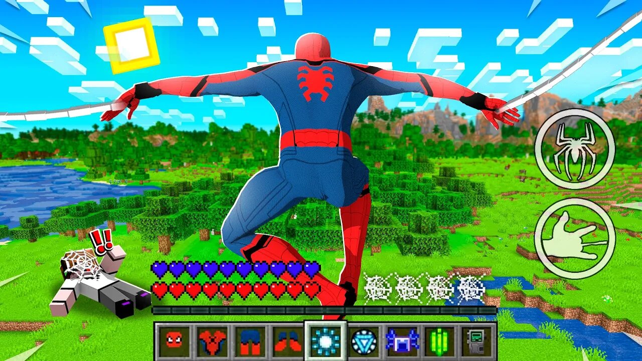 Trolling As SPIDERMAN in Minecraft