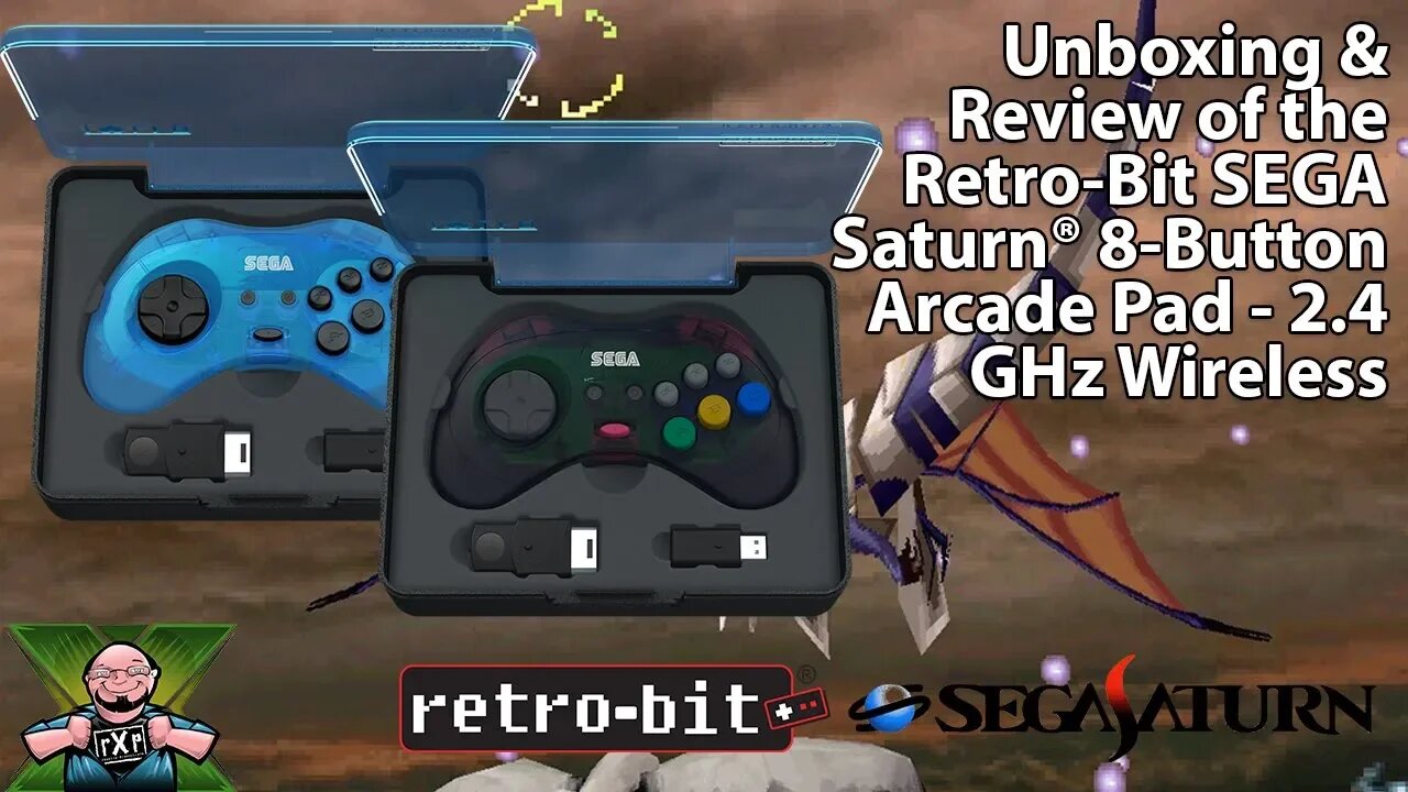 Unboxing & Review - Retro Bit 2.4GHz Wireless Sega Saturn Controllers for the Saturn and USB Devices