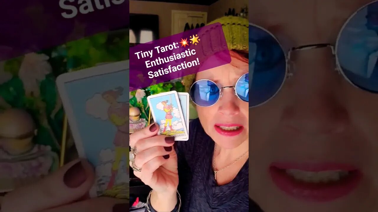 Enthusiasm! #crystinasmart #lowkeymagickal #tinytarot #abundance #lawofattraction #tinytarotpodcast