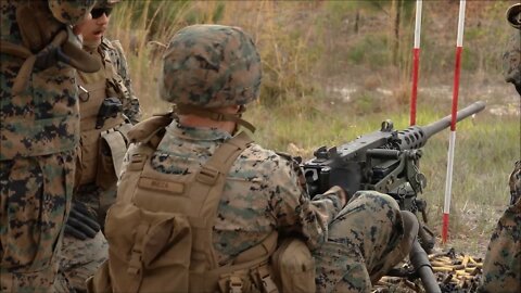 Marines Conduct M2A1 Heavy Machine Gun Range - Atlantic Dragon