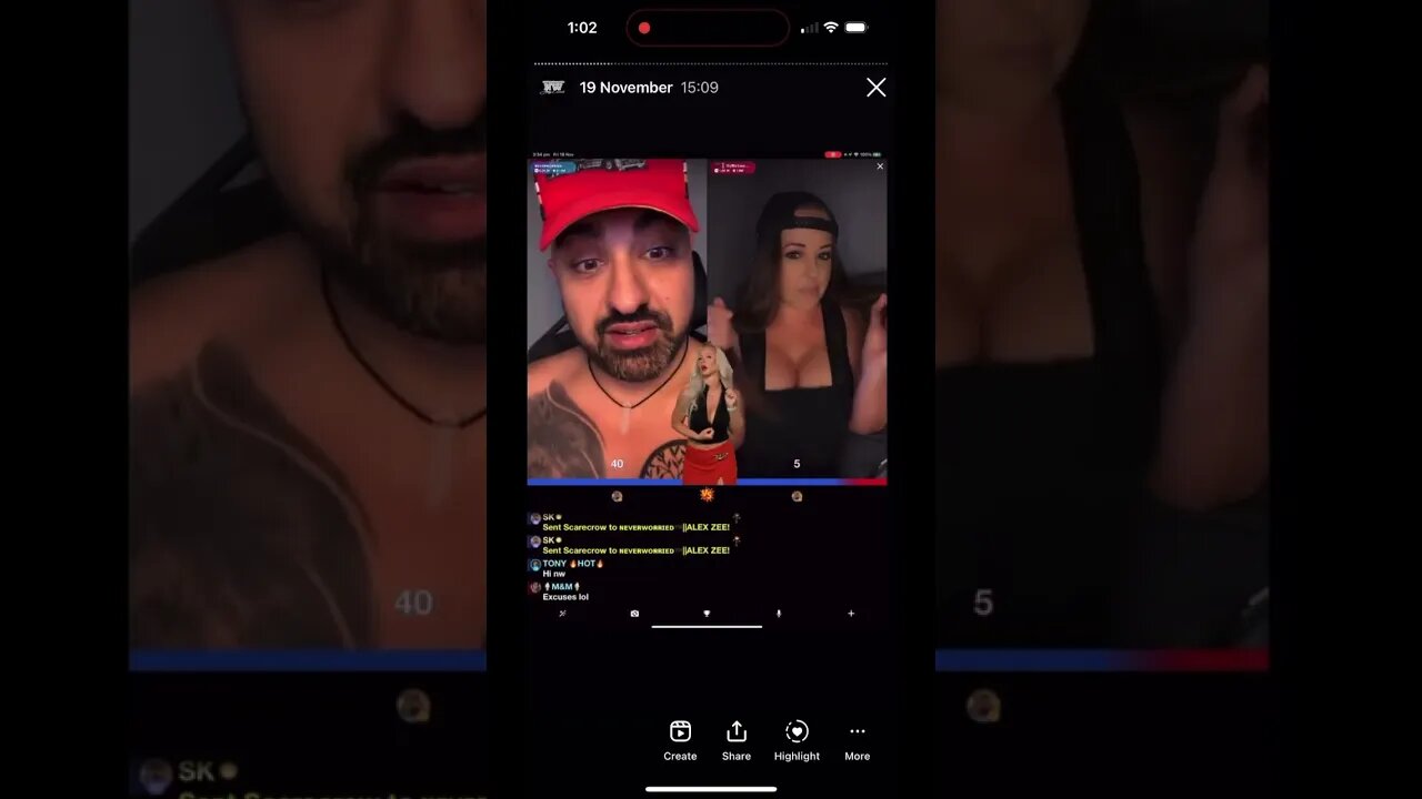 Facial expression on point