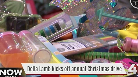 Della Lamb kicks off annual Christmas drive