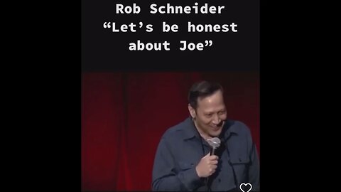 Let’s Be Honest About Joe Rob Schneider Stand Up