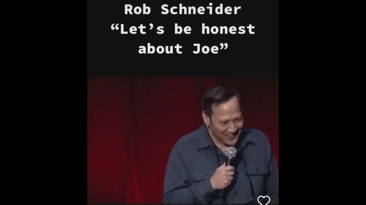 Let’s Be Honest About Joe Rob Schneider Stand Up
