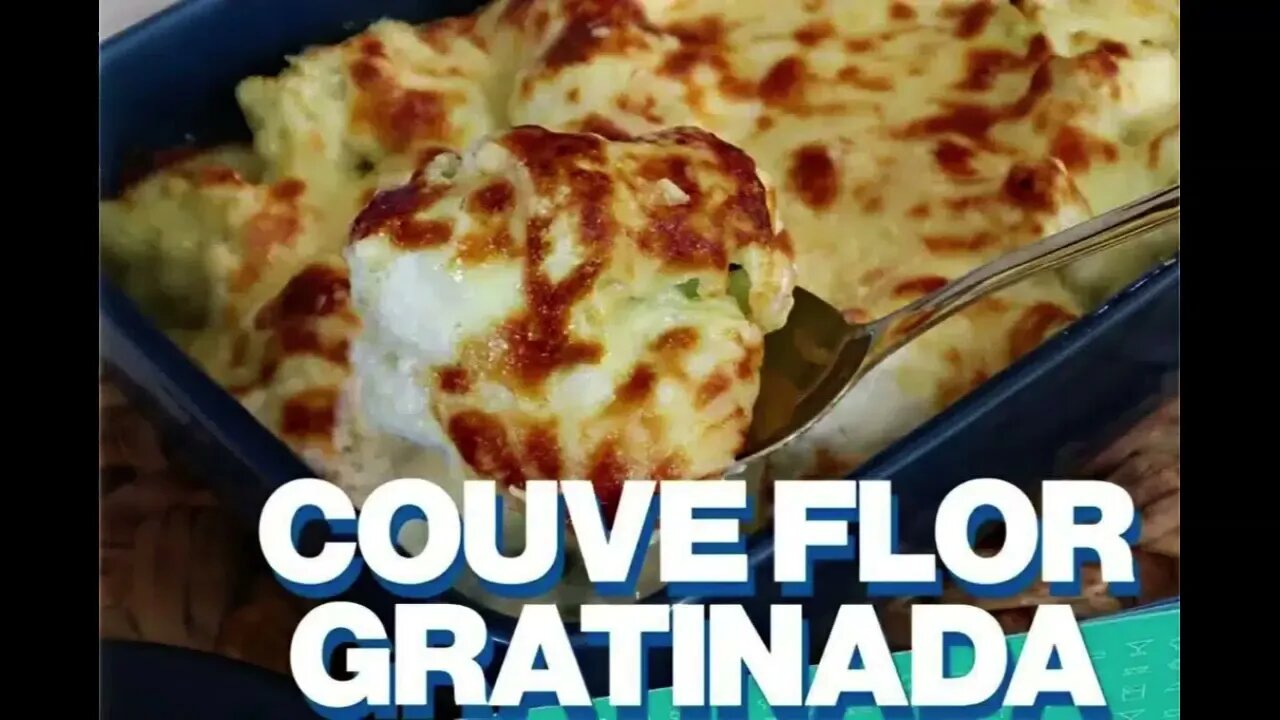 Como fazer couve flor gratinada rápido e fácil